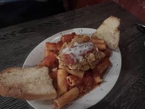 Rigatoni swapped with plant base chicken   at Plant Based Mafia in Palm Beach Gardens