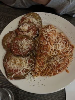 Momma Marie’s Eggplant Parmigiana  at Plant Based Mafia in Palm Beach Gardens