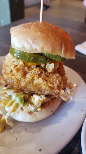 Kosher Kowboy, I always get the same thing 🙈, its so spicy and tasty at Plant Based Mafia in Palm Beach Gardens