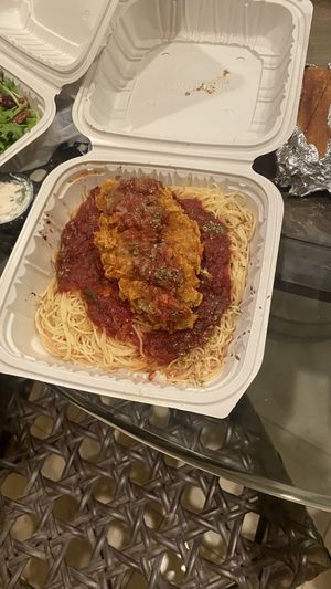 Chickn parm  at Plant Based Mafia in Palm Beach Gardens
