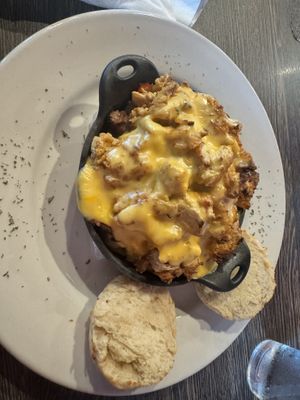 Breakfast skillet.. add chicken   at Plant Based Mafia in Palm Beach Gardens