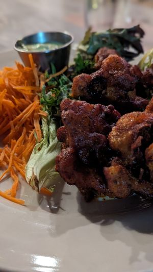 Cauliflower wings at Plant Based Mafia in Palm Beach Gardens