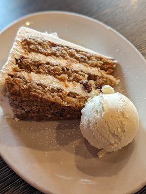 Carrot Cake at Plant Based Mafia in Palm Beach Gardens