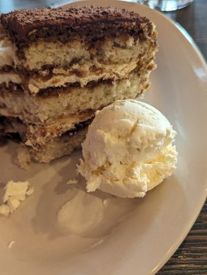 Tiramisu at Plant Based Mafia in Palm Beach Gardens