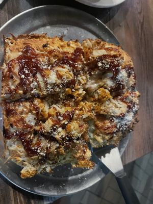 BBQ chickun pizzaa  at Plant Based Mafia in Palm Beach Gardens