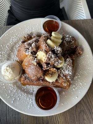 Banana Fosters French Toastt  at Plant Based Mafia in Palm Beach Gardens