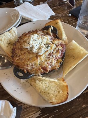 Uncle Robert’s skillet lasagna  at Plant Based Mafia in Palm Beach Gardens