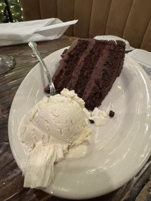 Chocolate cake  at Plant Based Mafia in Palm Beach Gardens