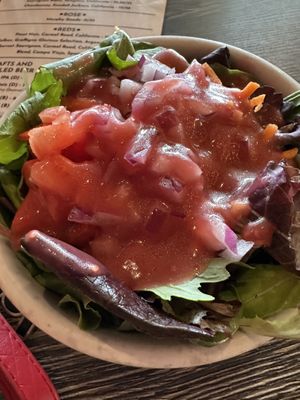 Awesome House Salad with raspberry dressing   at Plant Based Mafia in Palm Beach Gardens