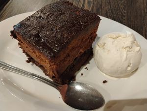 Chocolate hazelnut (more like a chocolate mousse cake) at Plant Based Mafia in Palm Beach Gardens