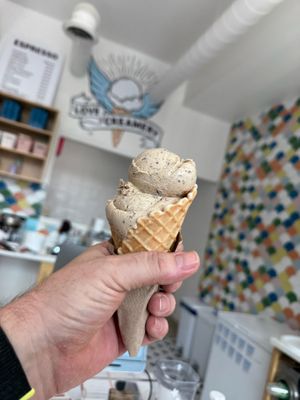 Vegan coffee chip  at Love Creamery in Duluth