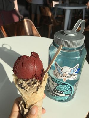 coffee & blackberry at Love Creamery in Duluth