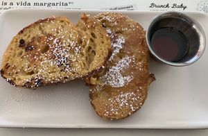 Plant-based French toast at Charro Vida in Tucson