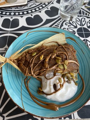 Vegan chocolate  tamale! at Charro Vida in Tucson
