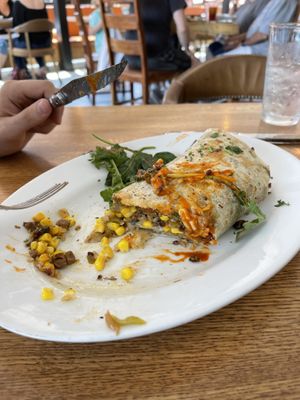 Super Fajita and Super Corn Bowl *Made Burrito* at Charro Vida in Tucson