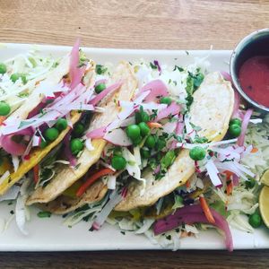 Golden tacos! at Charro Vida in Tucson