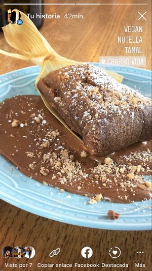 Vegan Nutella Tamal 🤎 at Charro Vida in Tucson