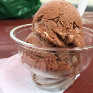 Chocolate-hazelnut!  at Seneca Farms in Penn Yan