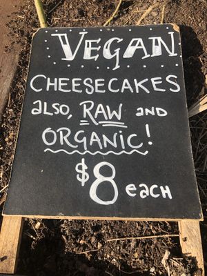 Raw cakes  at Fountain of Juice in Mount Tamborine