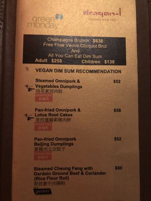 Vegan labels at Dragon-i in Hong Kong Island