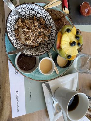 healthy breakfast  at Meltemi Brunch Cafe in Skiathos