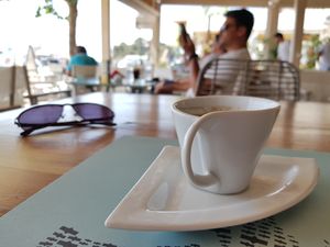 Great coffee at Meltemi Brunch Cafe in Skiathos