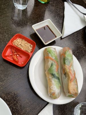 Fresh rolls  at Karuna Vegie House  in Lyneham