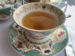 Ginger lemon tea at The Kensington Palace Pavilion in West London