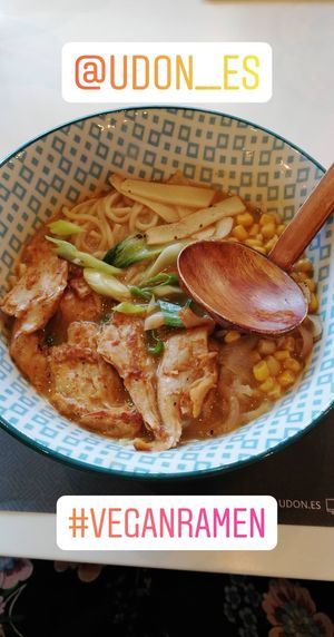 Vegan ramen  at UDON in Almeria