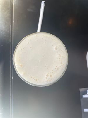 Almalfi lemon vegan milkshake at Creams Cafe in Newcastle Upon Tyne