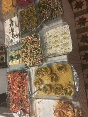 Some things on the picture m if not have you hurt. But lost are vegan. Just diferent dishes they change every day  at No 19 Dining in Istanbul