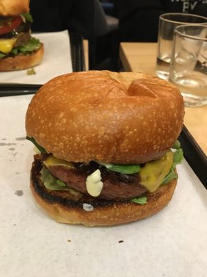 Truffle mayo burger at Eat Like Panda in Paris