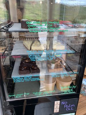 More cakes - sorry about reflections at Nature's Treats in Porthtowan