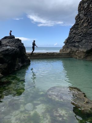 Tidal pool just 5 minutes walk from Eco Collective at Nature's Treats in Porthtowan