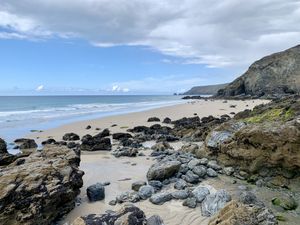 Few minutes walk from this super beach  at Nature's Treats in Porthtowan