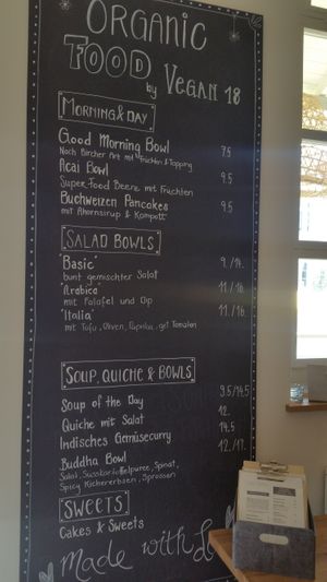 Menu as of June 2019 at Raum 18 in Stein Am Rhein