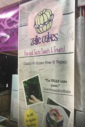 Zalie Cakes sign at Zalie Cakes in Hollywood