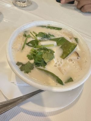 Tom Kha Soup  at Sri Pra Phai in Woodside
