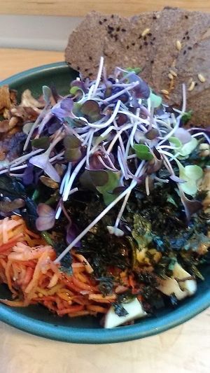 The quinoa bowl, I think.  at Village Coffee and Goods in Kingston