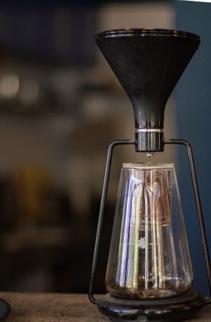 Freshly dripping ❤️ they have amazing coffee, different taste than another place☕️ at Human Bean in Canggu