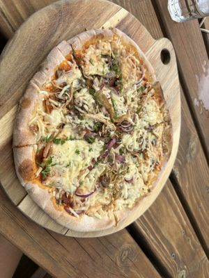 Fungai with vegan cheese   at Geographe in Coles Bay