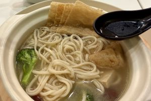 Chinese herbal soup with noodles   at BMS Organics - Southkey in Johor Bahru