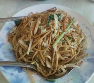 noodles with veggies at Happy Family III in Monterey Park
