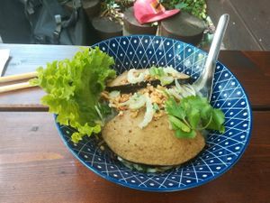 Glasnoodlesalat with vish at Co Ba in Magdeburg