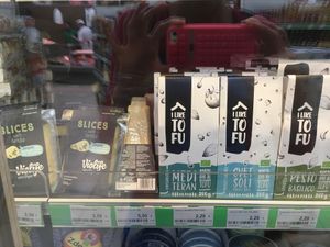 Tofu and plant based cheeses at Agraria Koper in Portoroz