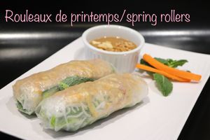 Spring roll vege at Sapa in Montreal