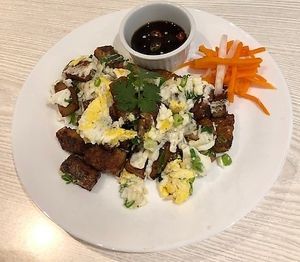 Rice cake with egg. at Sapa in Montreal