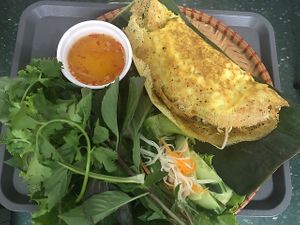 Banh Xeo , vietnamese crepe at Sapa in Montreal