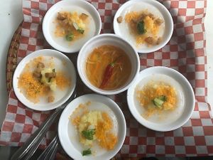 steam rice cake. at Sapa in Montreal