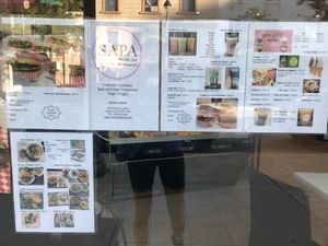 Menu at Sapa in Montreal